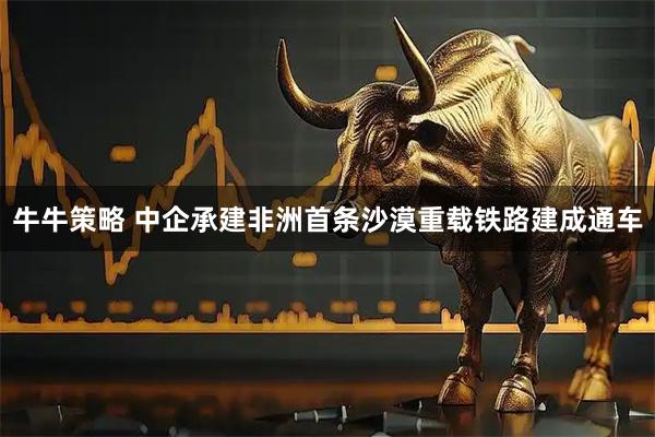 牛牛策略 中企承建非洲首条沙漠重载铁路建成通车