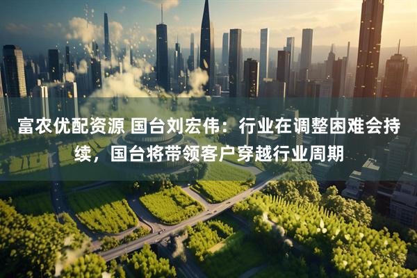 富农优配资源 国台刘宏伟：行业在调整困难会持续，国台将带领客户穿越行业周期