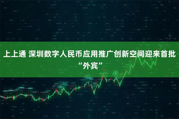 上上通 深圳数字人民币应用推广创新空间迎来首批“外宾”